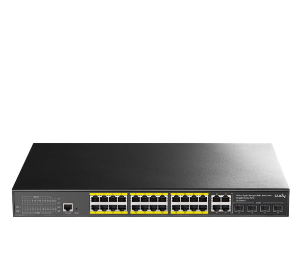 Cudy 28p GS2028PS4 (24x10/100/1000Mbit PoE+, 4xSFP/Combo) - 1110365 - zdjęcie